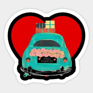 Just Married Sticker